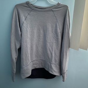 Lululemon blue crewneck sweatshirt double sided